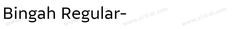 Bingah Regular字体转换
